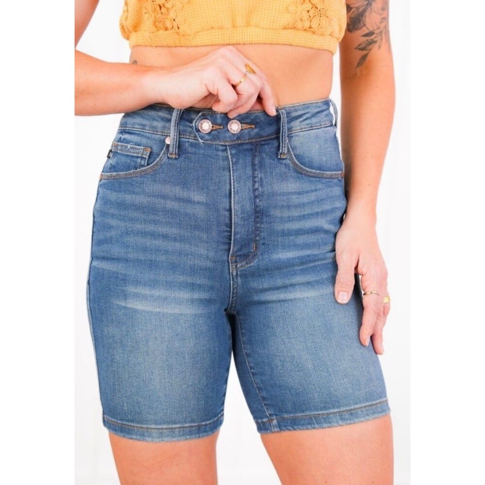 judy blue tummy control shorts JUDY BLUE SHORTS judy blue jeans size small NWT - Picture 5 of 10